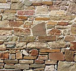 wall made of natural stone.