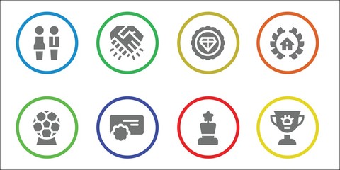 Modern Simple Set of respect Vector filled Icons