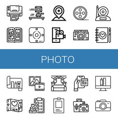 photo icon set