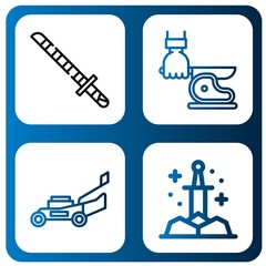 blade simple icons set