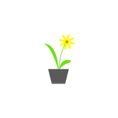 flower in the vase logo