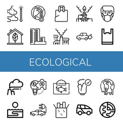 ecological icon set