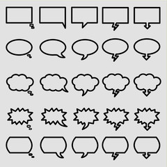 Fototapeta premium set of speech bubbles vector design
