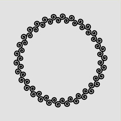spiral frame vector design