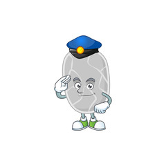 A dedicated Police officer of nitrospirae cartoon drawing concept