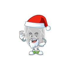 Nitrospirae Santa cartoon design concept with ok finger