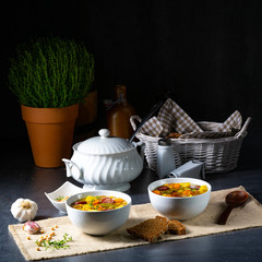 Hearty pea soup after grandmas rezept