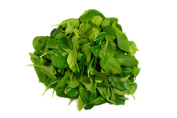 Obraz na płótnie Canvas Fresh spinach leaves as background.