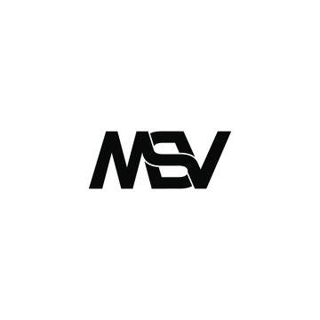 msv letter original monogram logo design