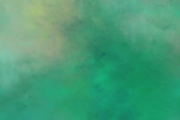 Fototapeta na wymiar background sea green, dark sea green and cadet blue colored vintage abstract painted background with space for text or image. background with space for text or image