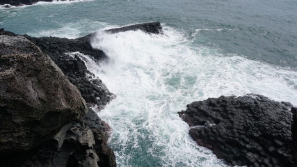 Fototapeta premium Columnar joints in Jeju Island