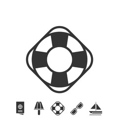lifebuoy icon vector illustration design