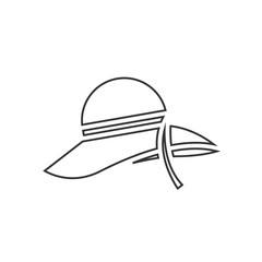 beach hat icon vector illustration design