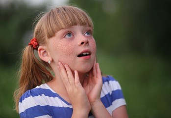 
girl, freckles, summer, beauty, photo, portrait, happiness