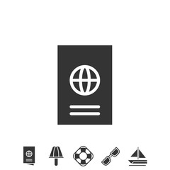passport icon vector illustration design