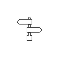 direction post icon vector illustration design