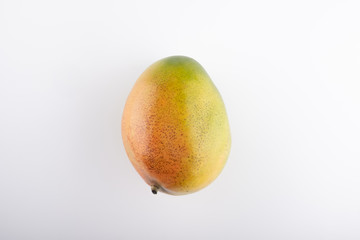 fresh mango closeup on a white background