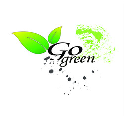 creative vector go green