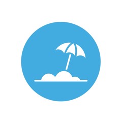Fototapeta na wymiar beach umbrella icon vector illustration design