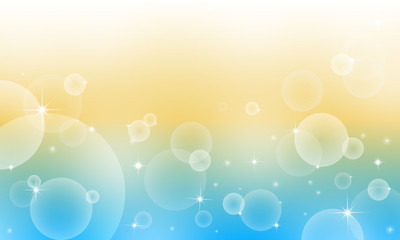 背景キラキラ　青　黄　夏イメージ