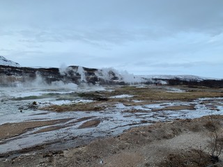 geyser in Haukadalur, iceland