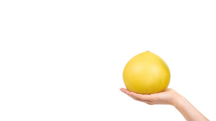 Fresh and juicy pomelo fruit.
