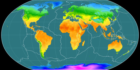 Robinson (11E), temperature, tectonic plates