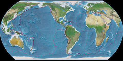 Hatano (90W), satellite A, tectonic plates