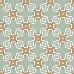 Abstract geometric seamless vector pattern modern ornamental background in pastel colors for wallpaper, fabric, paper, textile or scrapbooking. Hand drawn.