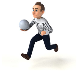 Fun 3D cartoon casual character