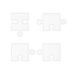 Fototapeta premium Set puzzle pieces. Texture mosaic background. Vector.