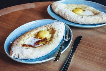 food, restaurant, khachapuri, delicious, morning,