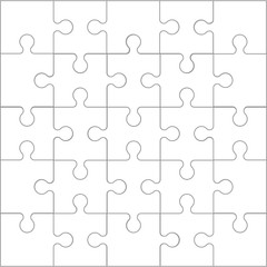 Set puzzle pieces. Texture mosaic background. Vector.