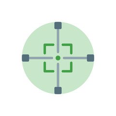 crosshair flat icon