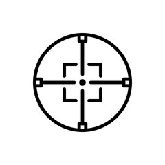 crosshair line icon