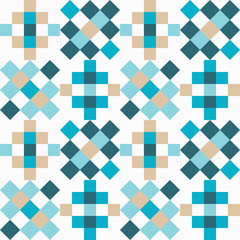 Design of cubes. Ethnic boho ornament. Seamless background. Tribal motif. Vector illustration for web design or print.