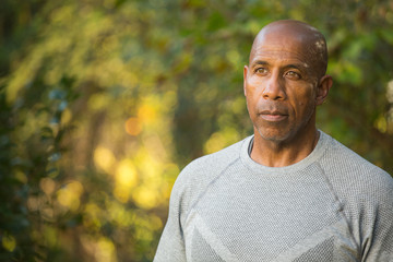 Portrait of a mature Fit African American man.