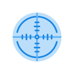 sniper crosshair flat icon