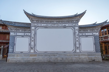 Dali Bai carved screen wall
