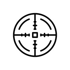 crosshair line icon