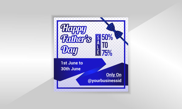 Fathers Day Special Sale Social Media Post Banner Template