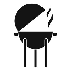 Bbq equipment icon. Simple illustration of bbq equipment vector icon for web design isolated on white background