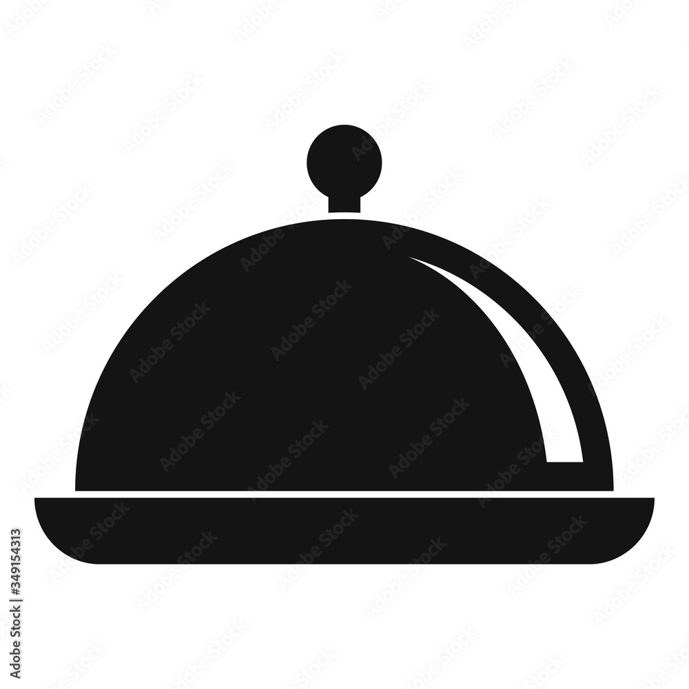 Sticker tray pot icon. simple illustration of tray pot vector icon for web design isolated on white backgrou