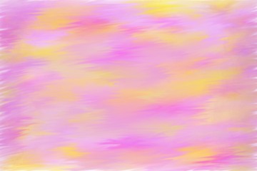 Bright pink and yellow background watercolor painting