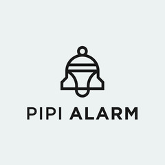 alarm diaper logo. diaper icon