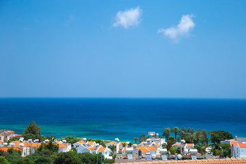 view of the sea from the top