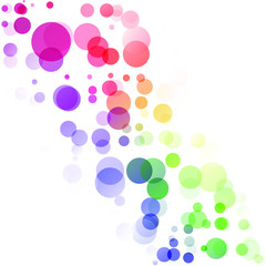 Bubbles Circle Dots Unique Colorful Bright Vector Background