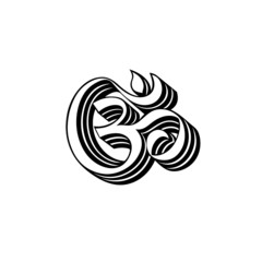 Obraz premium Om Spiritual Symbol - AUM