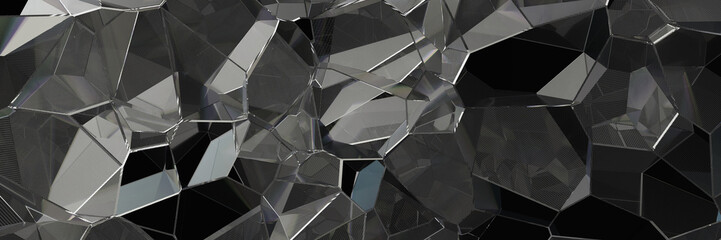 Spiegel Glas Mosaik als Hintergrund Textur Header © Robert Kneschke