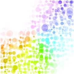 Bubbles Circle Dots Unique Colorful Bright Vector Background